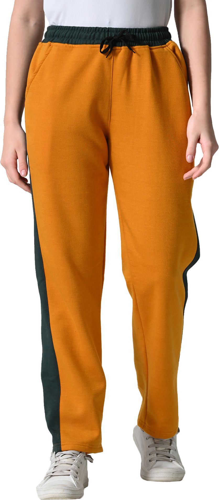 kayu Women Colorblock Yellow Track Pants-picture-12