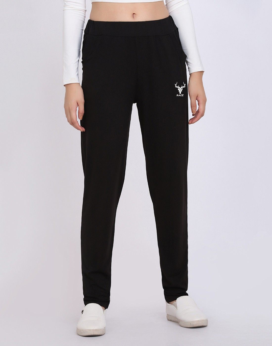 clothmaster Women Solid Black Track Pants-picture-23