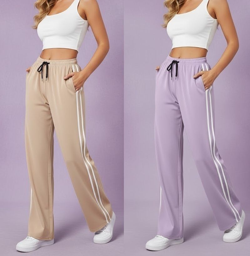 morte paple Pack of 2 Women Solid Multicolor Track Pants-picture-2