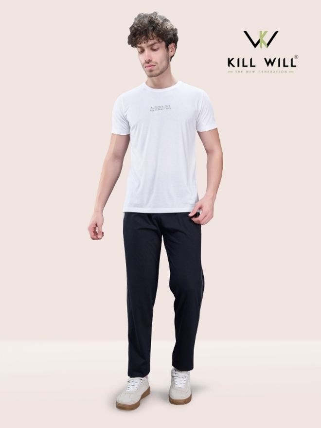killwill Men Solid Dark Blue Track Pants-picture-39