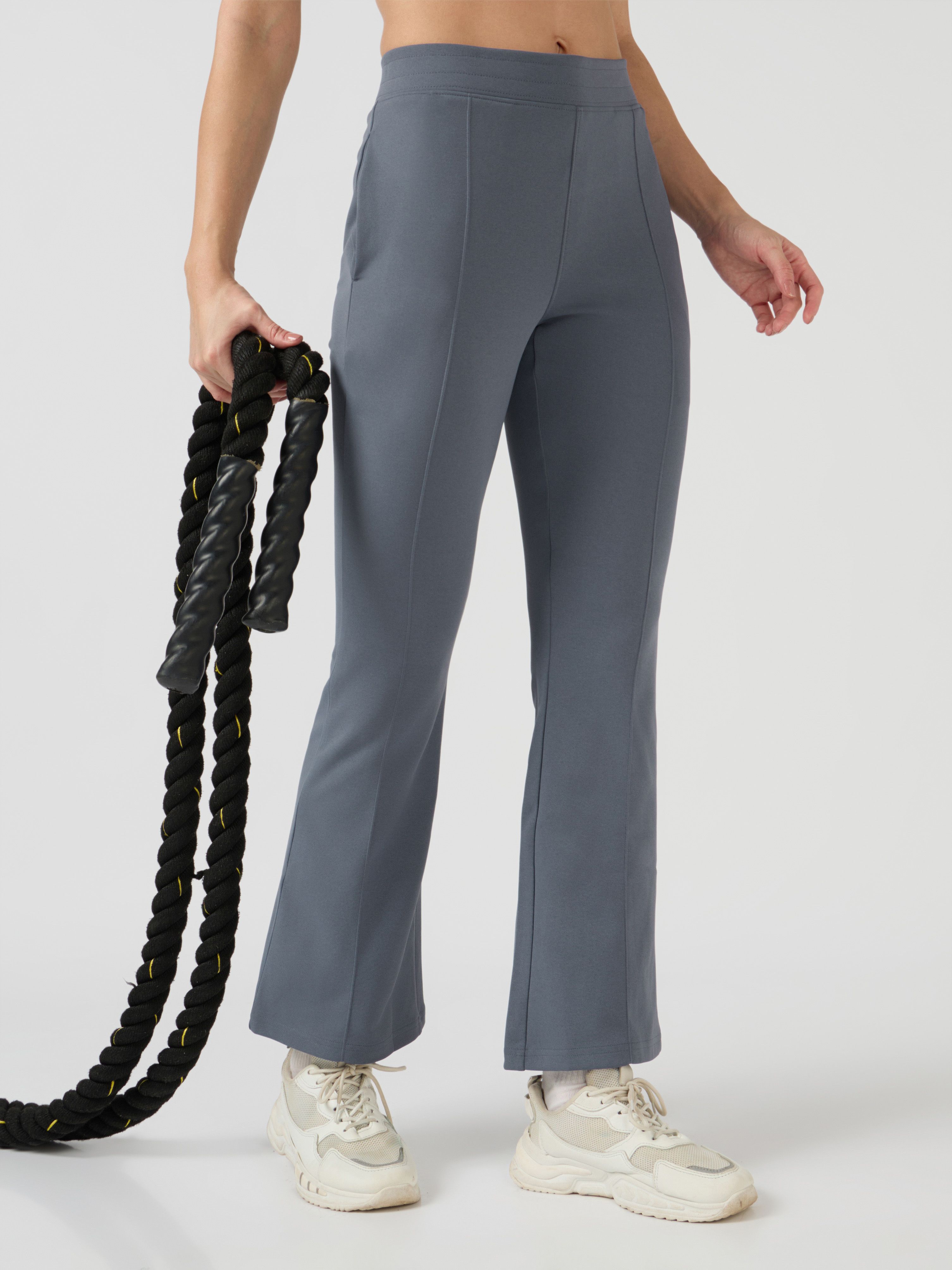 technosport Women Solid Blue Track Pants-picture-39