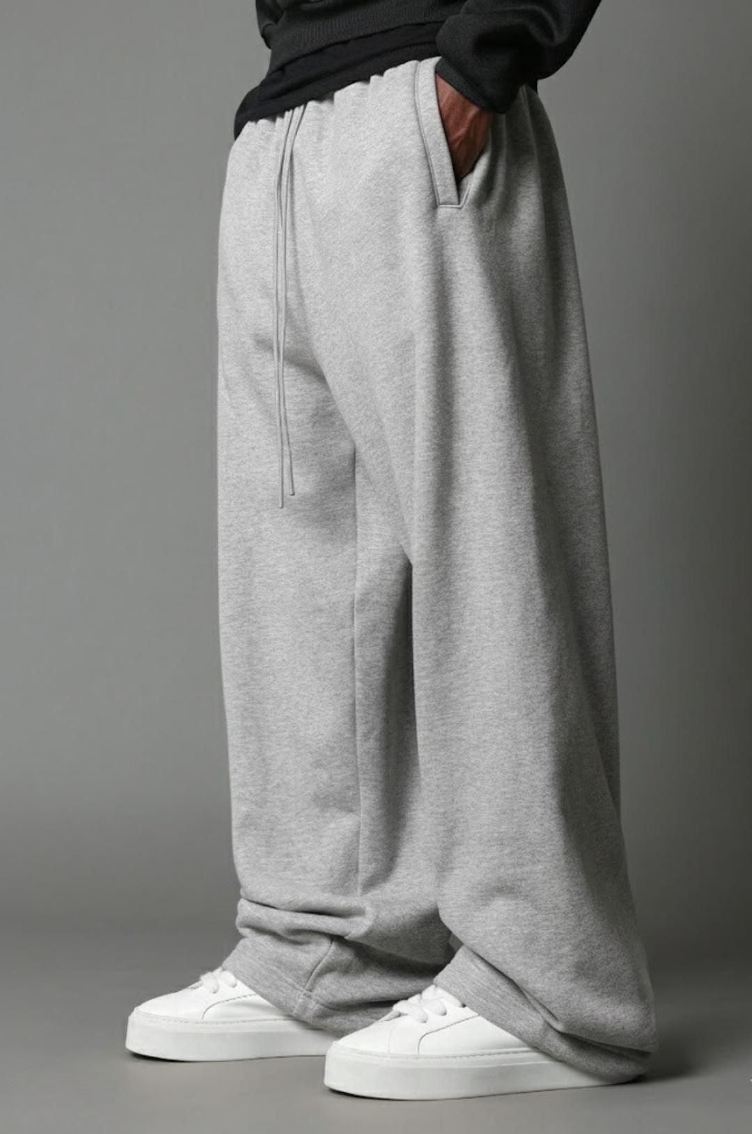 dockstreet Men Solid Grey Track Pants-picture-21