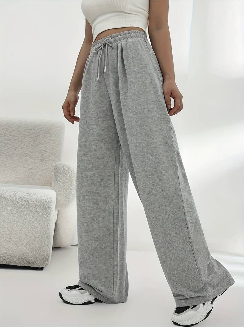 dockstreet Women Solid Grey Track Pants-picture-25