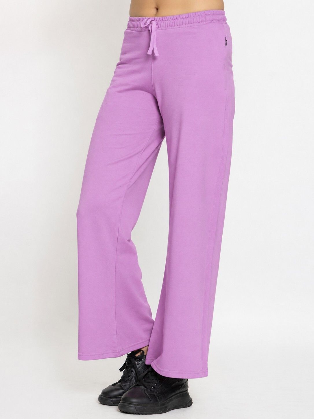femea Women Solid Purple Track Pants-picture-14