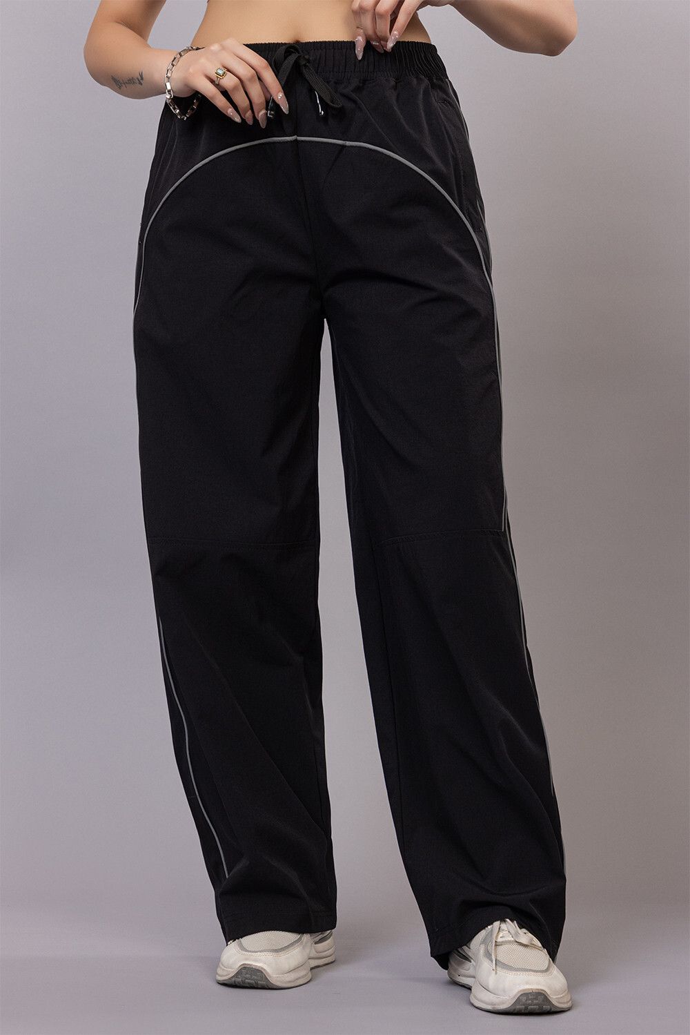 cozycove Women Solid Black Track Pants-picture-13
