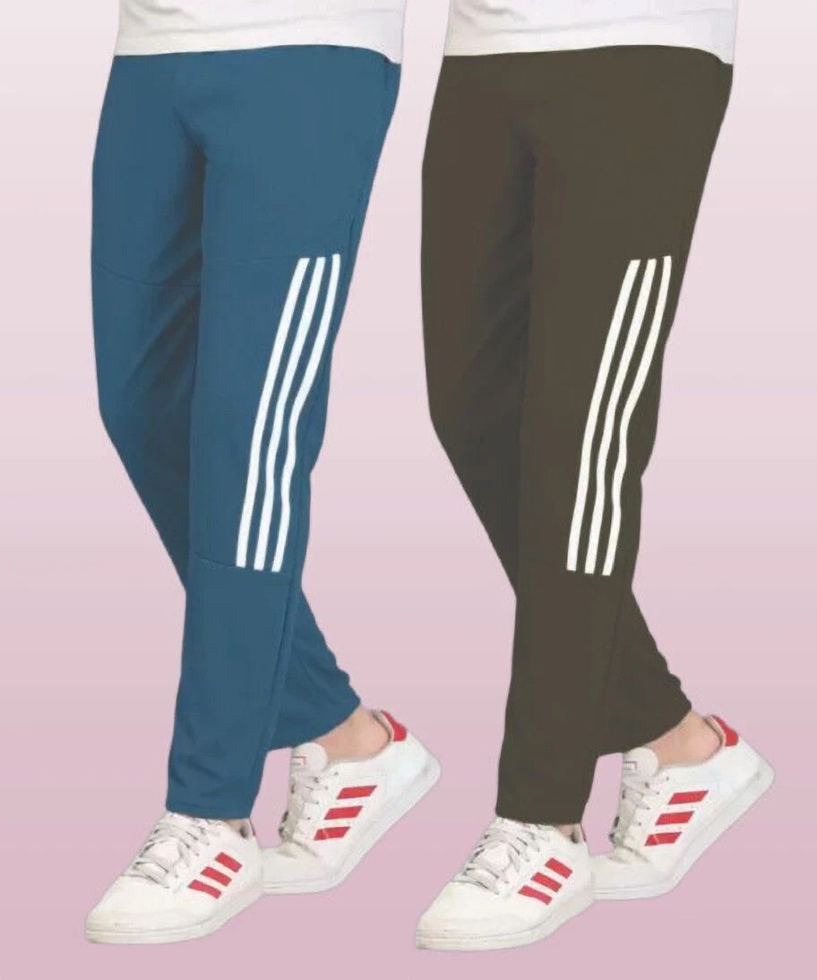 covetvolo trends Pack of 2 Men Solid Grey Track Pants-picture-37