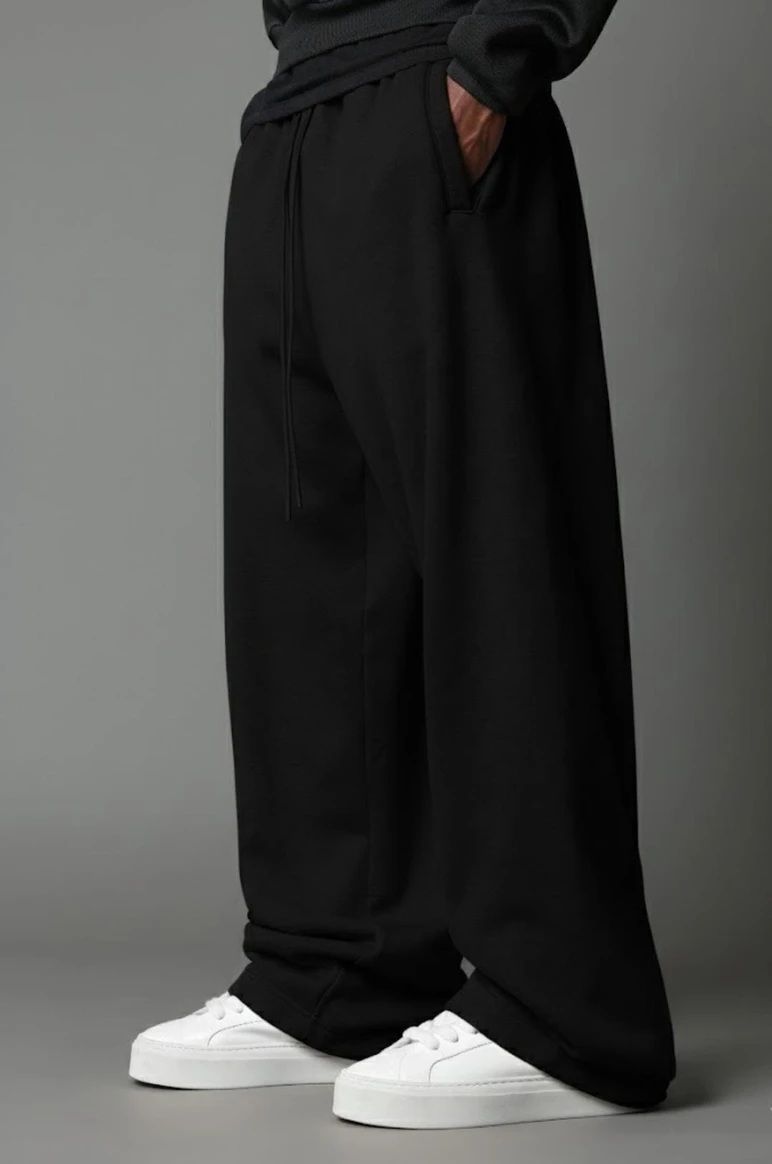 laitinen Men Solid Black Track Pants-picture-18