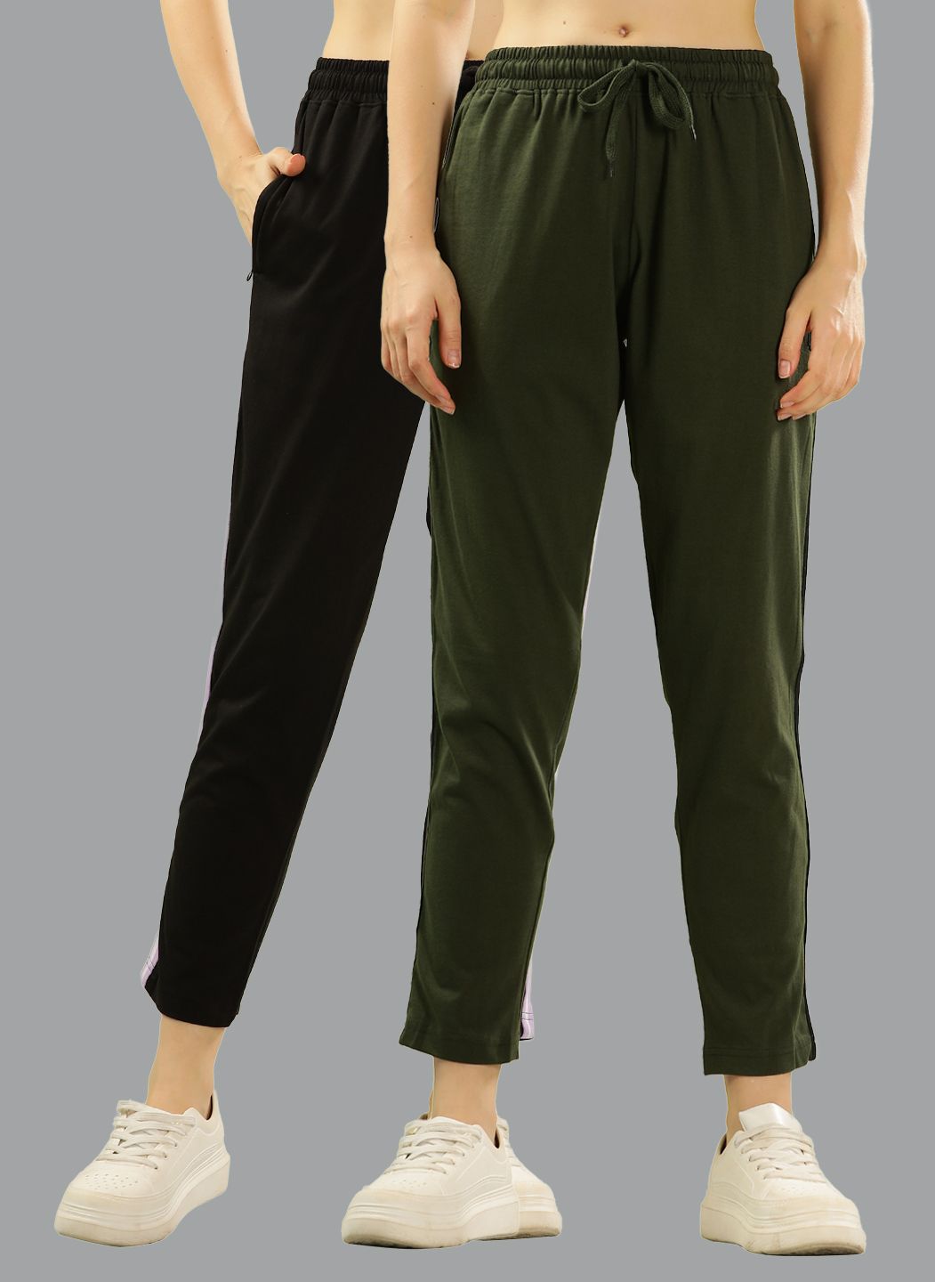 dollar Pack of 2 Women Solid Multicolor Track Pants-picture-20