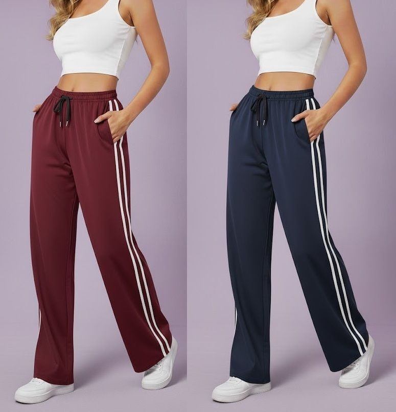 Pack of 2 Women Solid Multicolor Track Pants-image-27