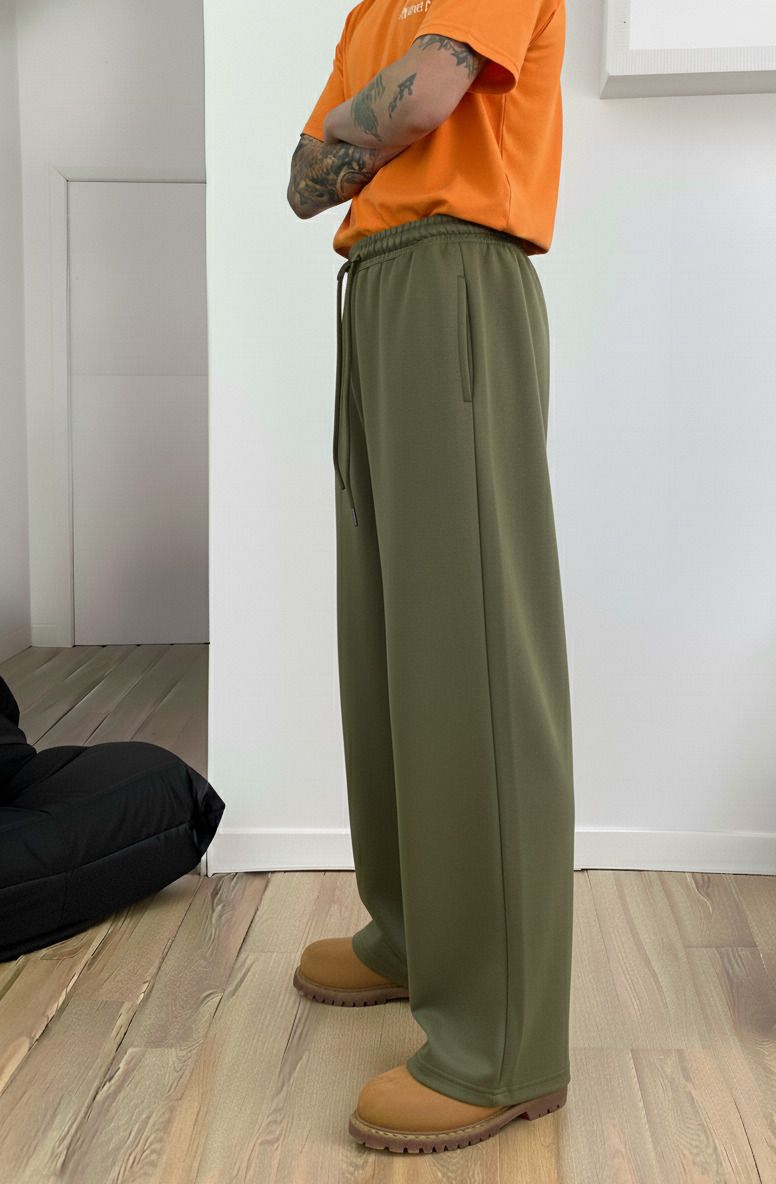 Men Loose Fit Multicolor Cotton Blend Trousers-image-35