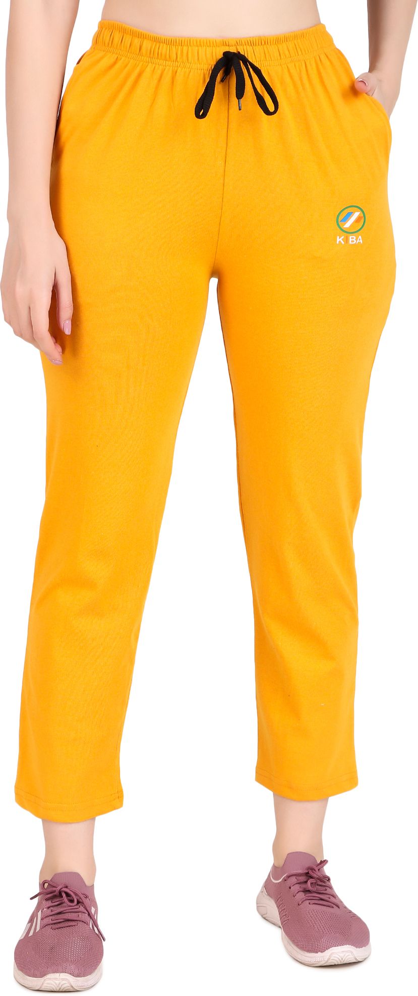 adrenex Women Solid Yellow Track Pants-picture-29
