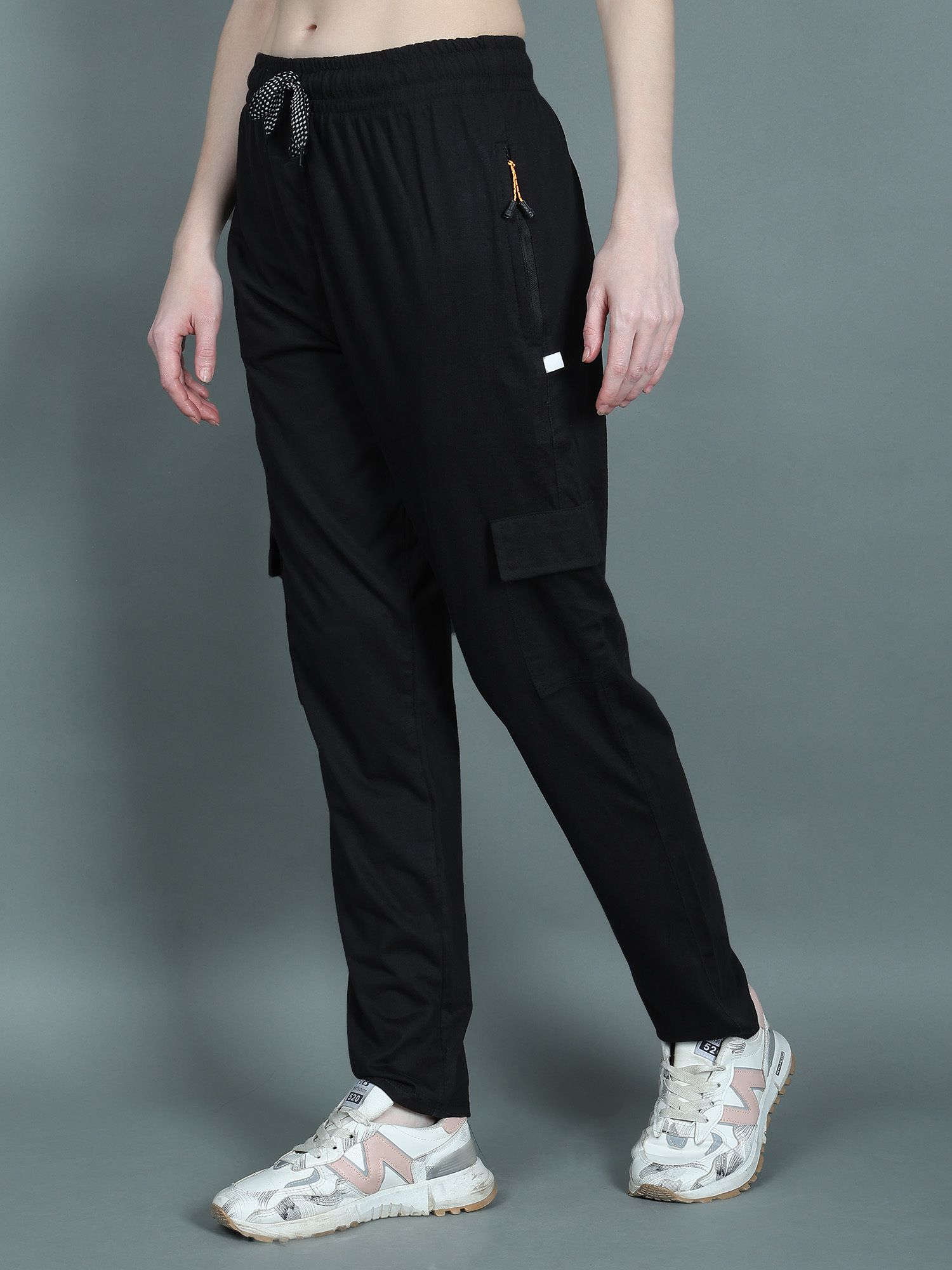 dywer Women Solid Black Track Pants-picture-21