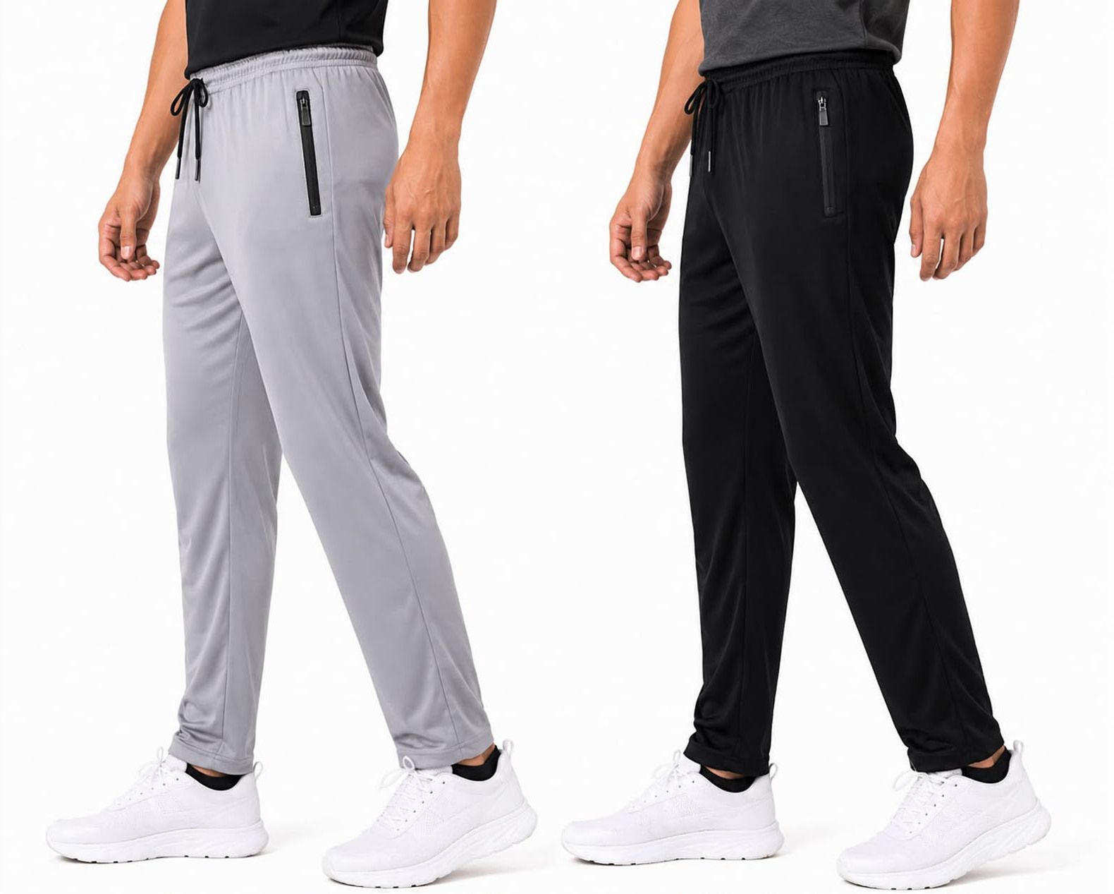 yintai Men Solid Black, Maroon Track Pants-picture-47