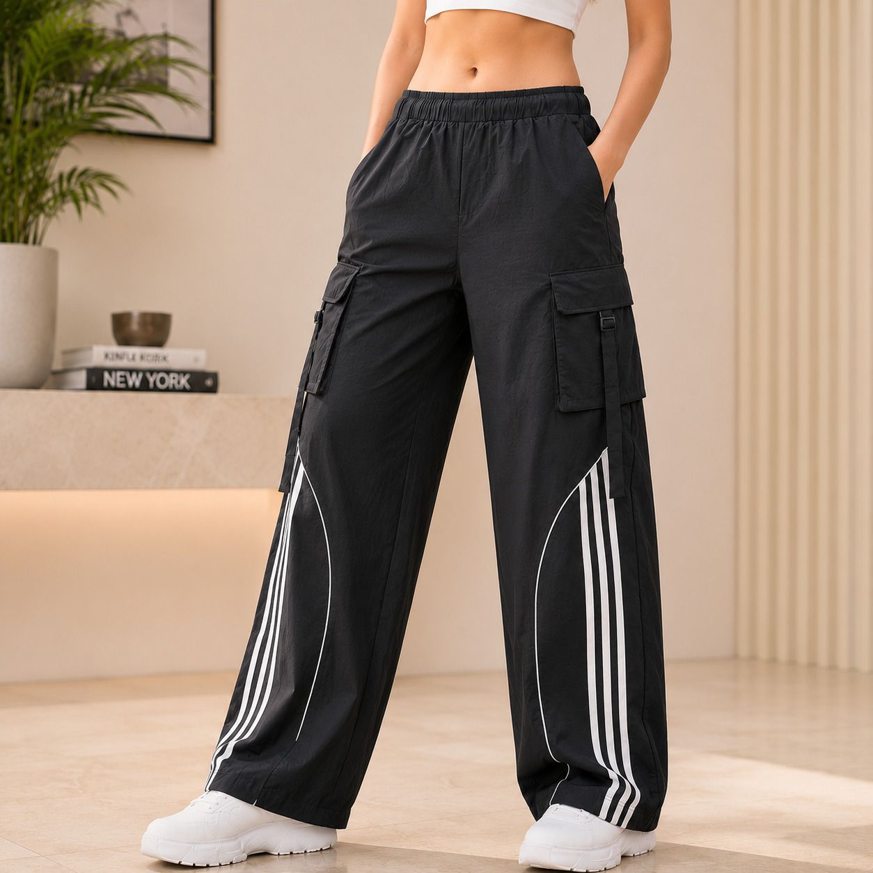 ascenso Women Striped Red Track Pants-picture-36