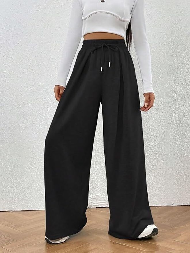 dockstreet Women Solid Black Track Pants-picture-28