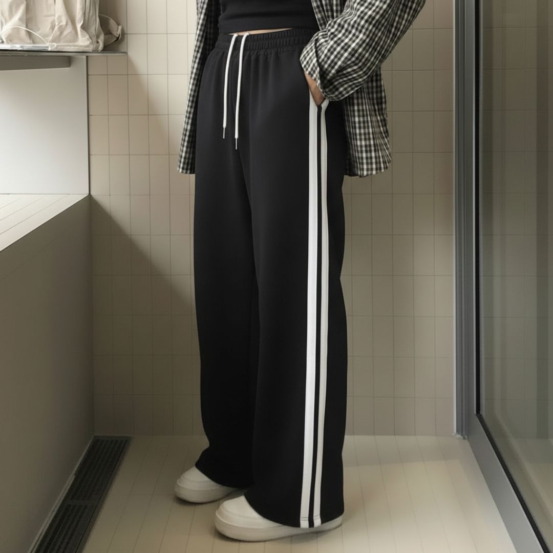 dinamarina Women Solid White Track Pants-picture-8