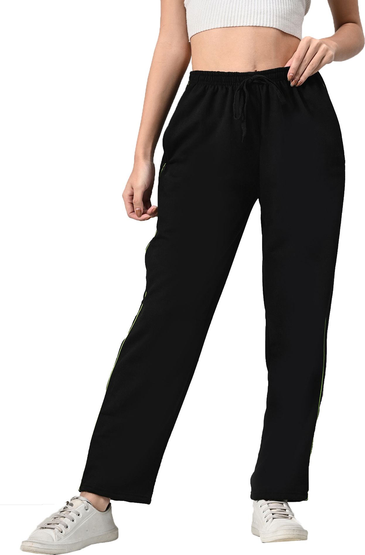 kayu Women Solid Black Track Pants-picture-34