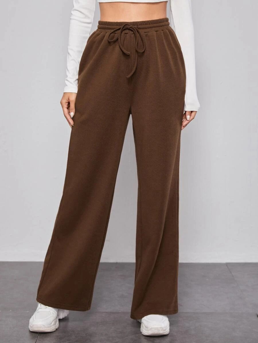 clothink india Women Solid Brown Track Pants-picture-24