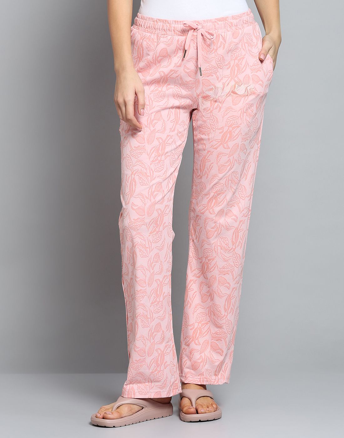 monte carlo Women Floral Print Pink Track Pants-picture-15
