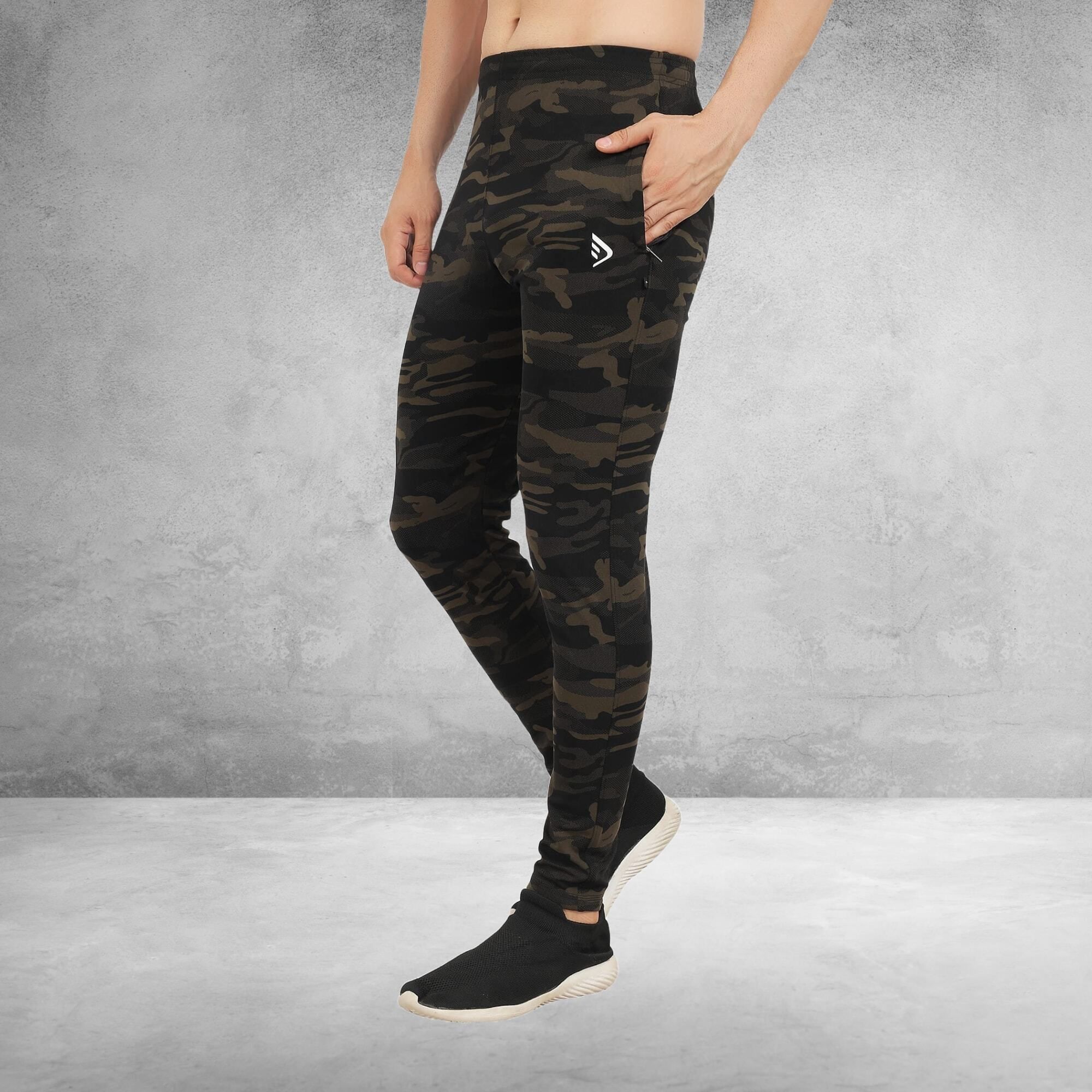 dihox Men Animal Print Green, Black Track Pants-picture-11