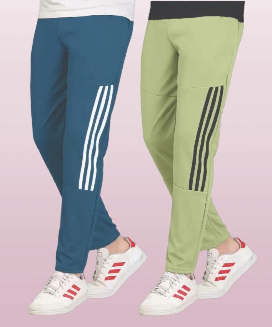 Pack of 2 Men Solid Multicolor Track Pants-image-17