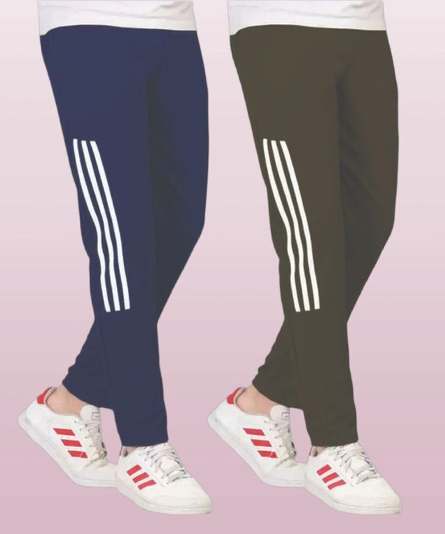 Pack of 2 Men Solid Multicolor Track Pants-image-47