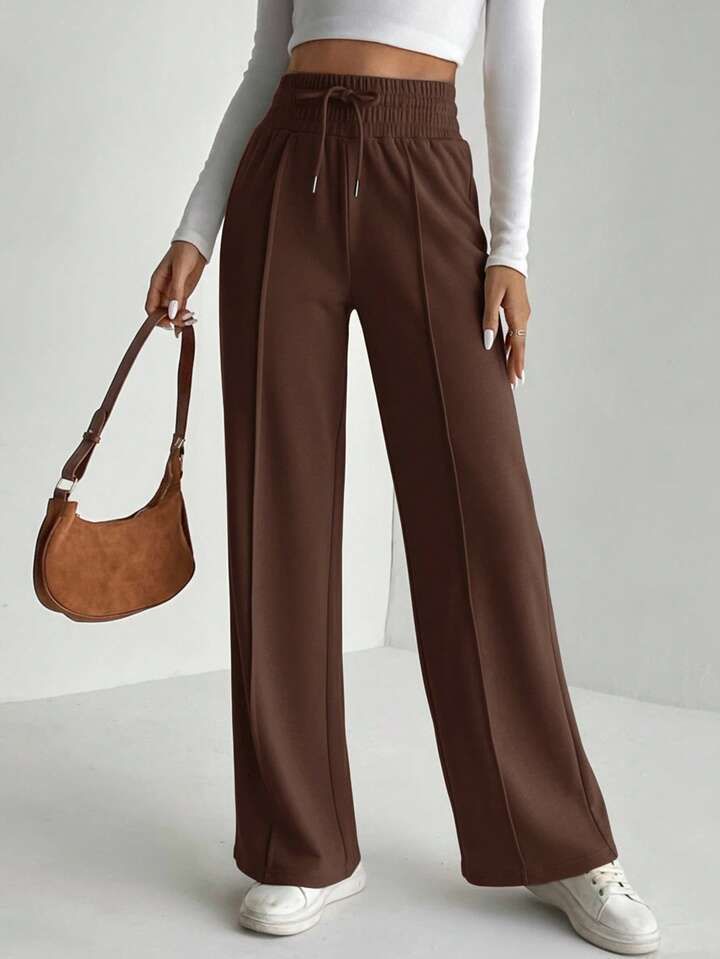 mod young Women Solid Brown Track Pants-picture-16