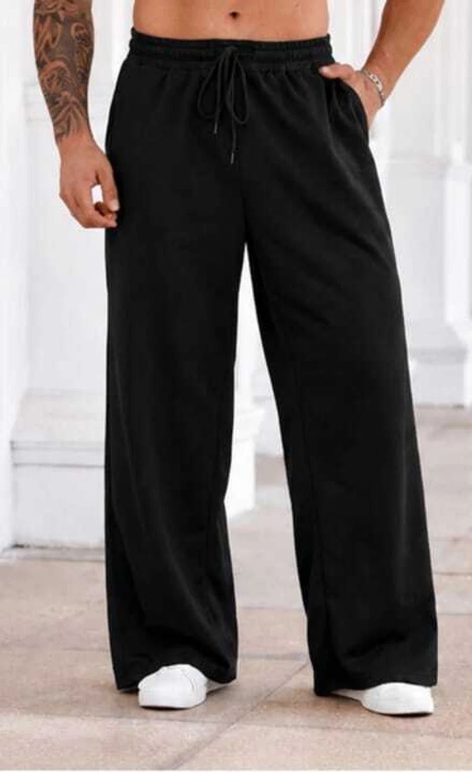 madbros Men Solid Black Track Pants-picture-14
