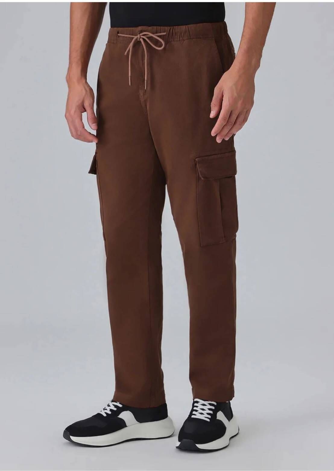 bidatsh trend Men Self Design Brown Track Pants-picture-38