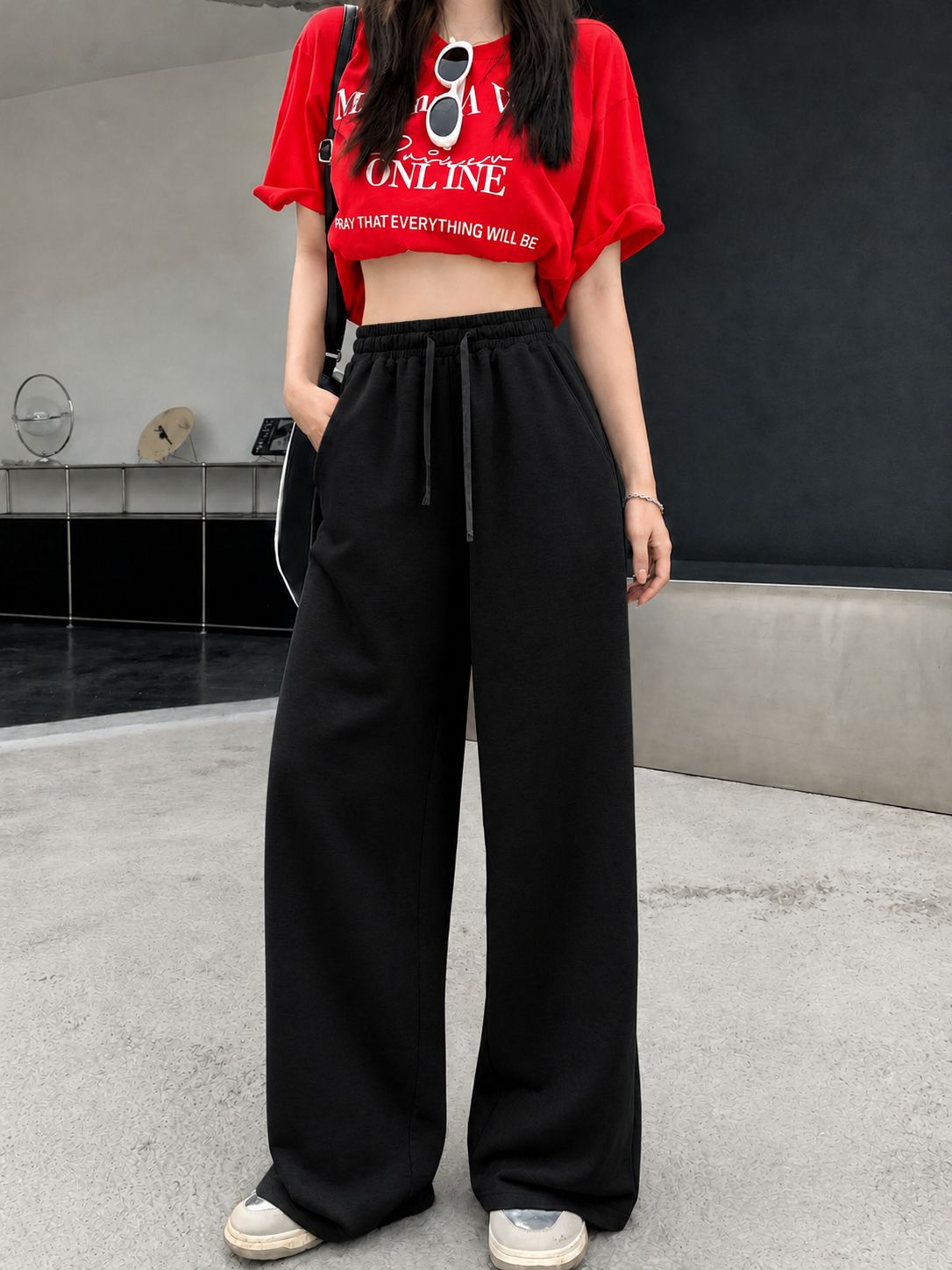 pravaha Women Solid Black Track Pants-picture-37