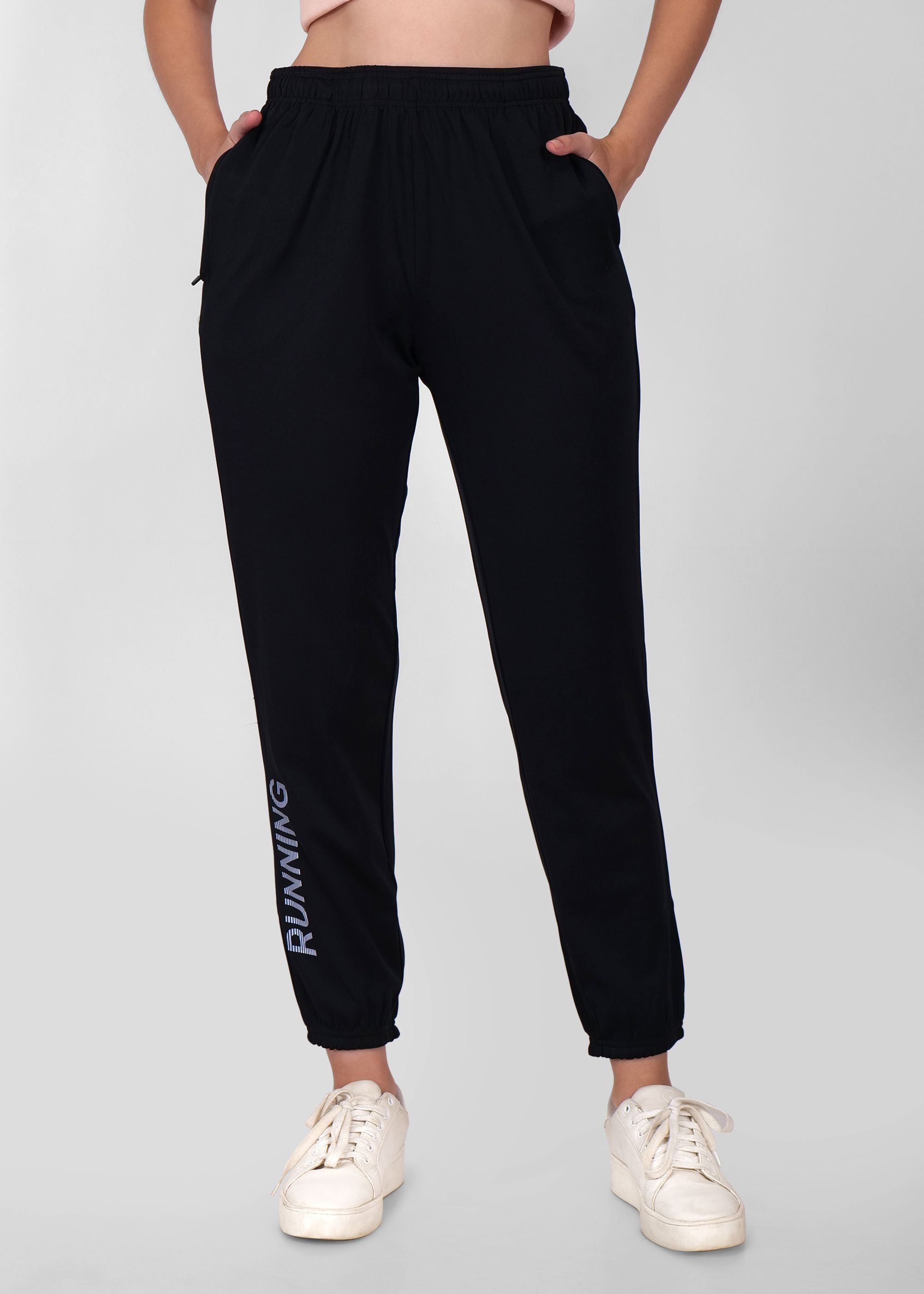 Women Solid Black Track Pants-image-43