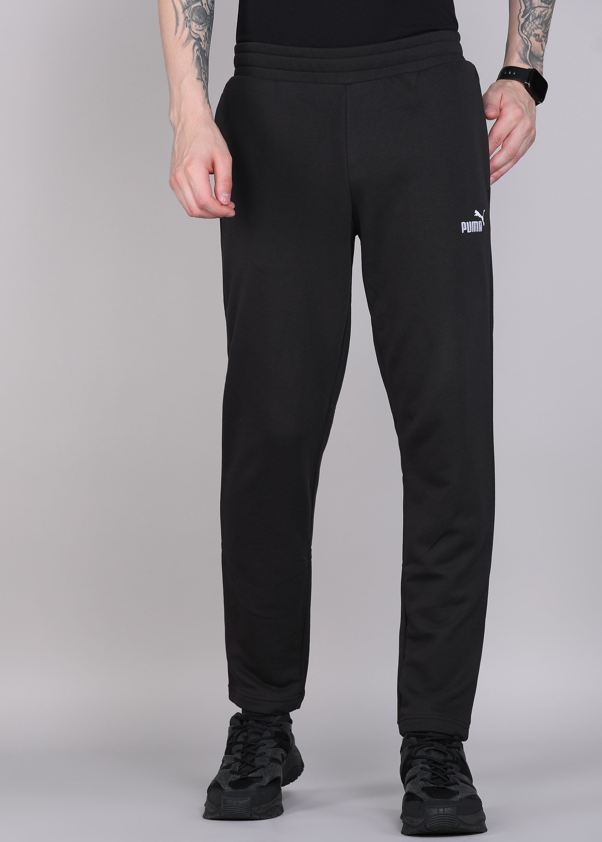 puma Men Solid Black Track Pants-picture-14