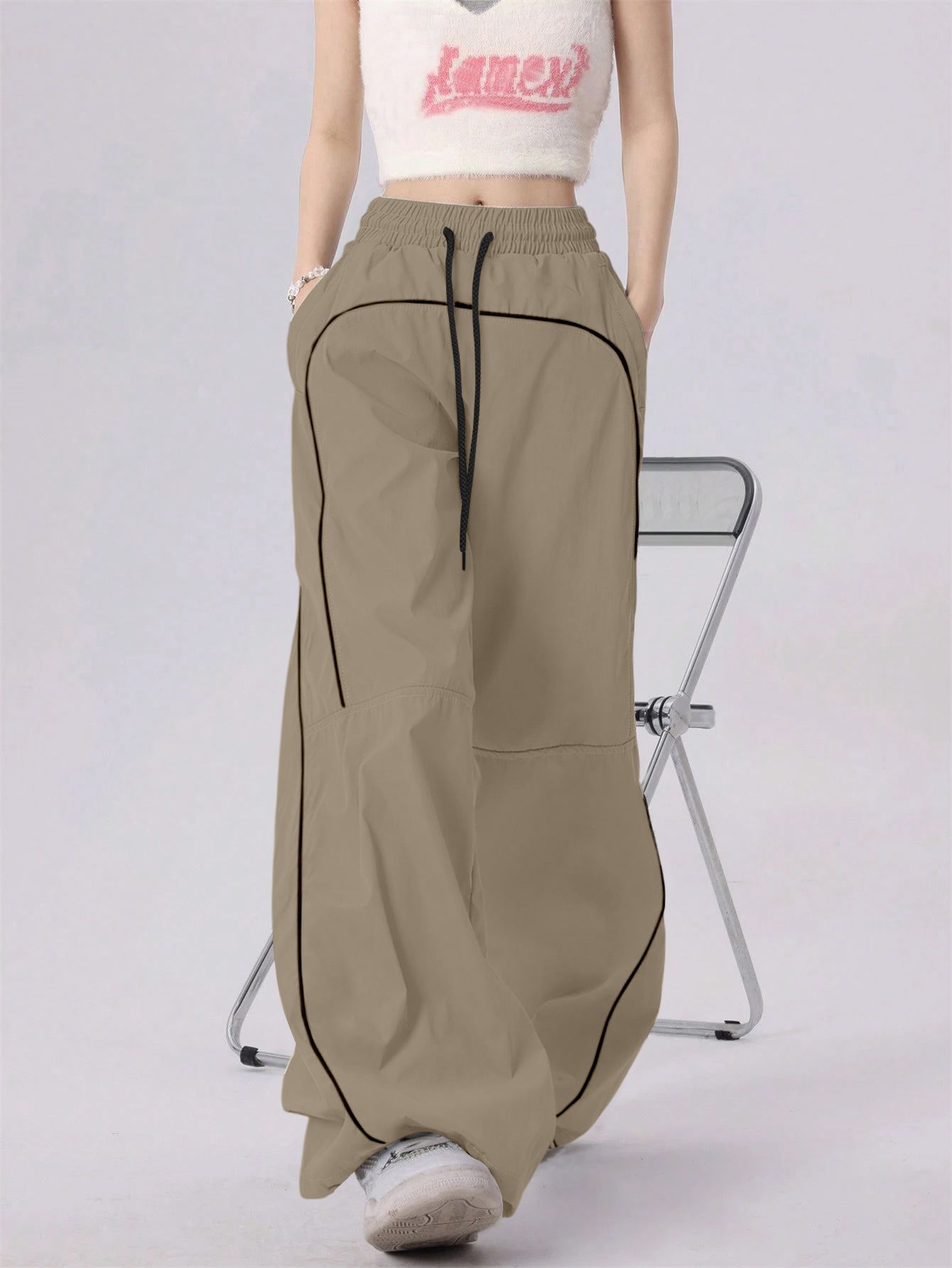 rajovati Women Solid Beige Track Pants-picture-11