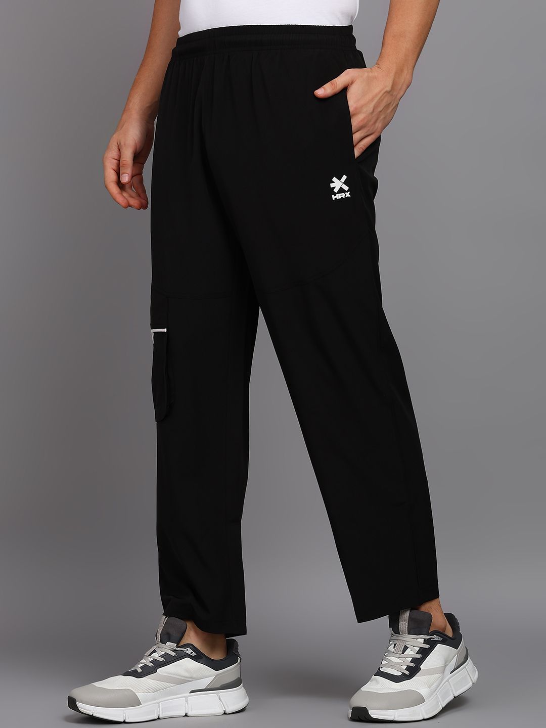 hrx by hrithik roshan Men Solid Black Track Pants-picture-15