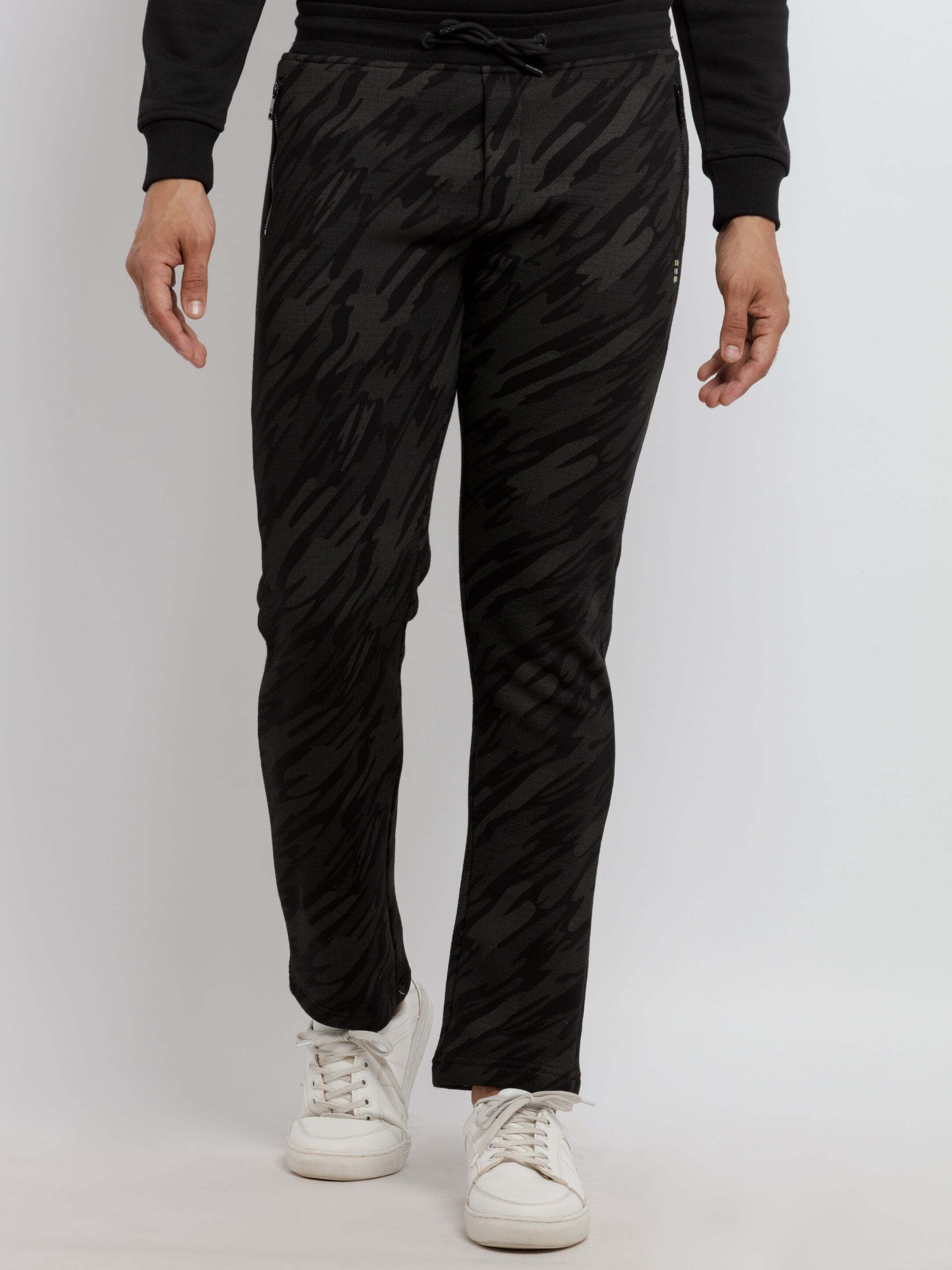 status quo Men Printed Black Track Pants-picture-43