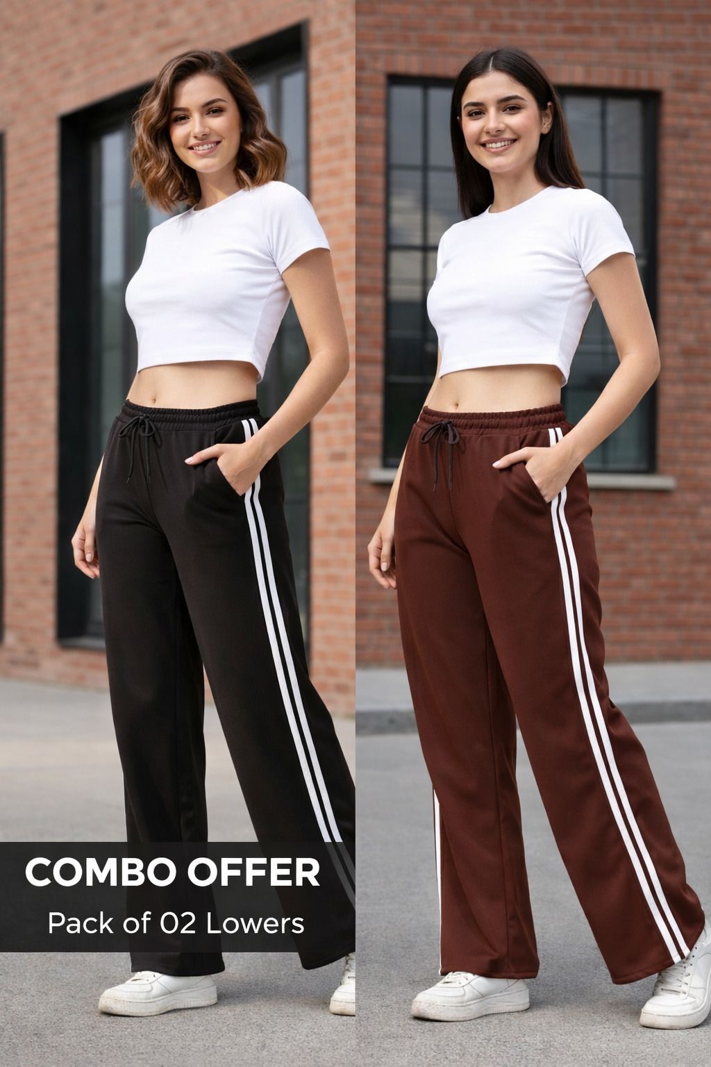 amaira fashion Pack of 2 Women Solid Multicolor Track Pants-picture-20