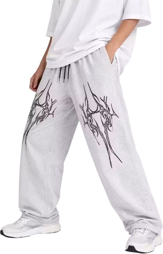ila enterprises Men Printed Grey Track Pants-picture-6