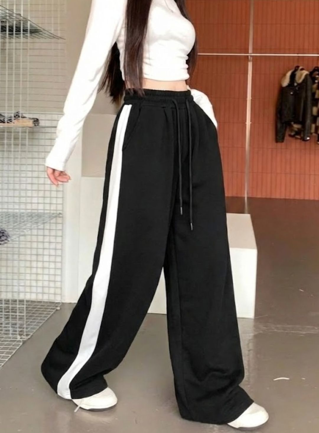 dockstreet Women Solid Black Track Pants-picture-27