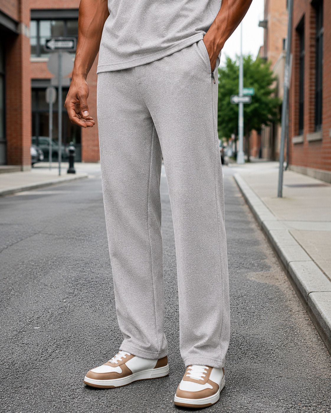 me montera india elevate your style Men Solid Grey Track Pants-picture-12