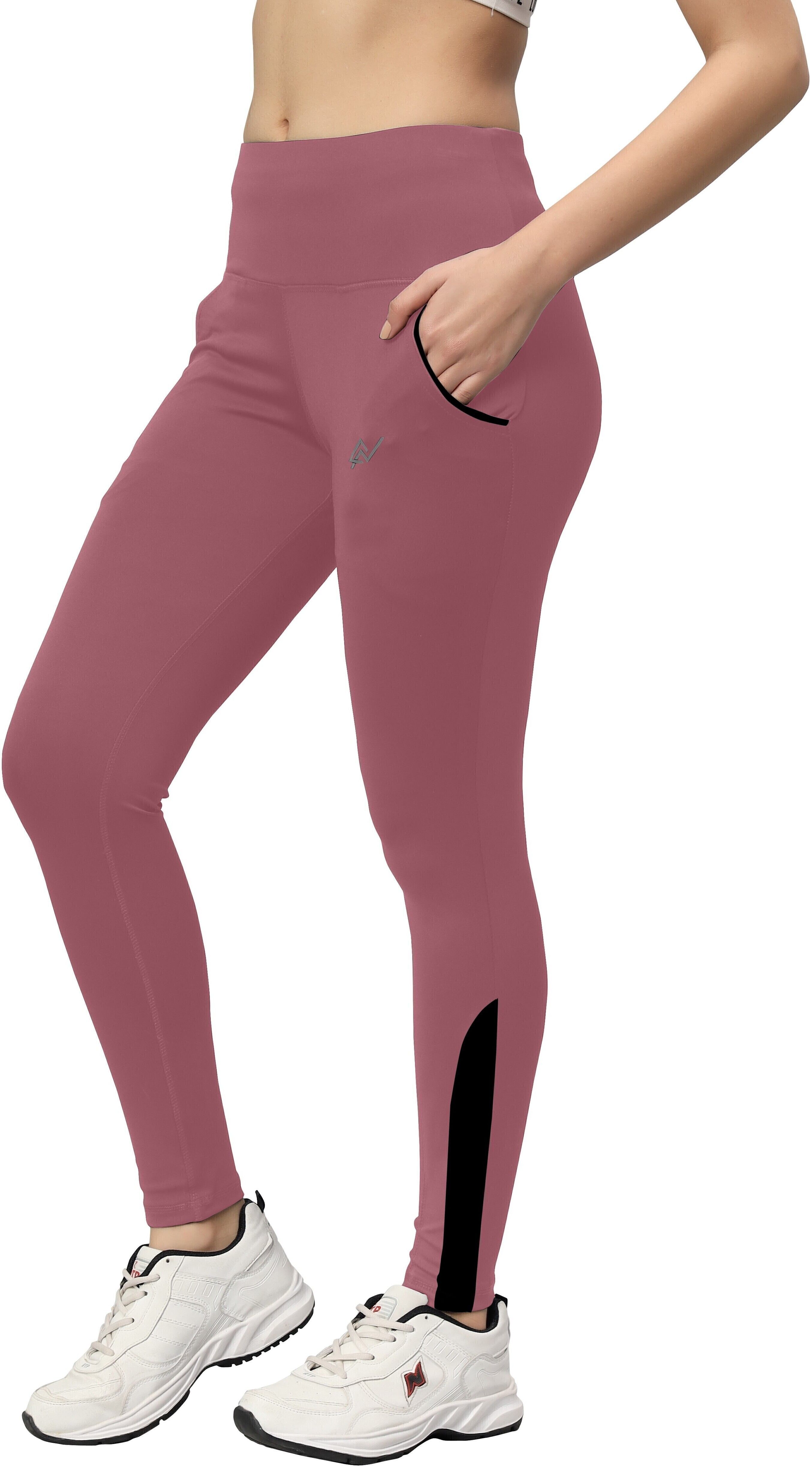 Women Solid Pink Track Pants-image-49