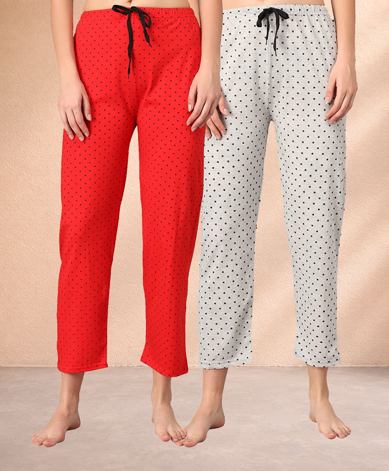 dreambe Pack of 2 Women Printed Multicolor Track Pants-picture-47