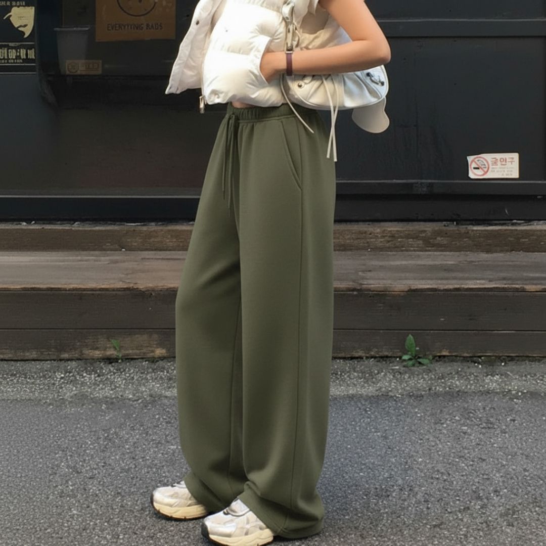 daphne maurier Women Solid Olive Track Pants-picture-24