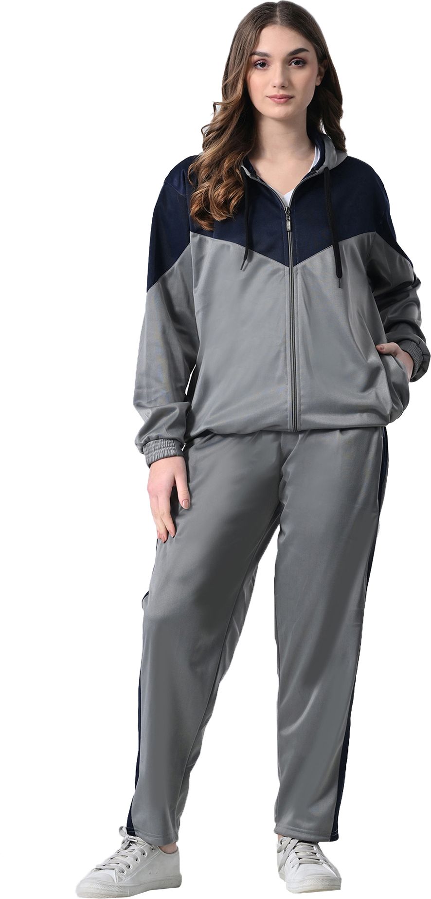 indiweaves Colorblock Women Track Suit-picture-32