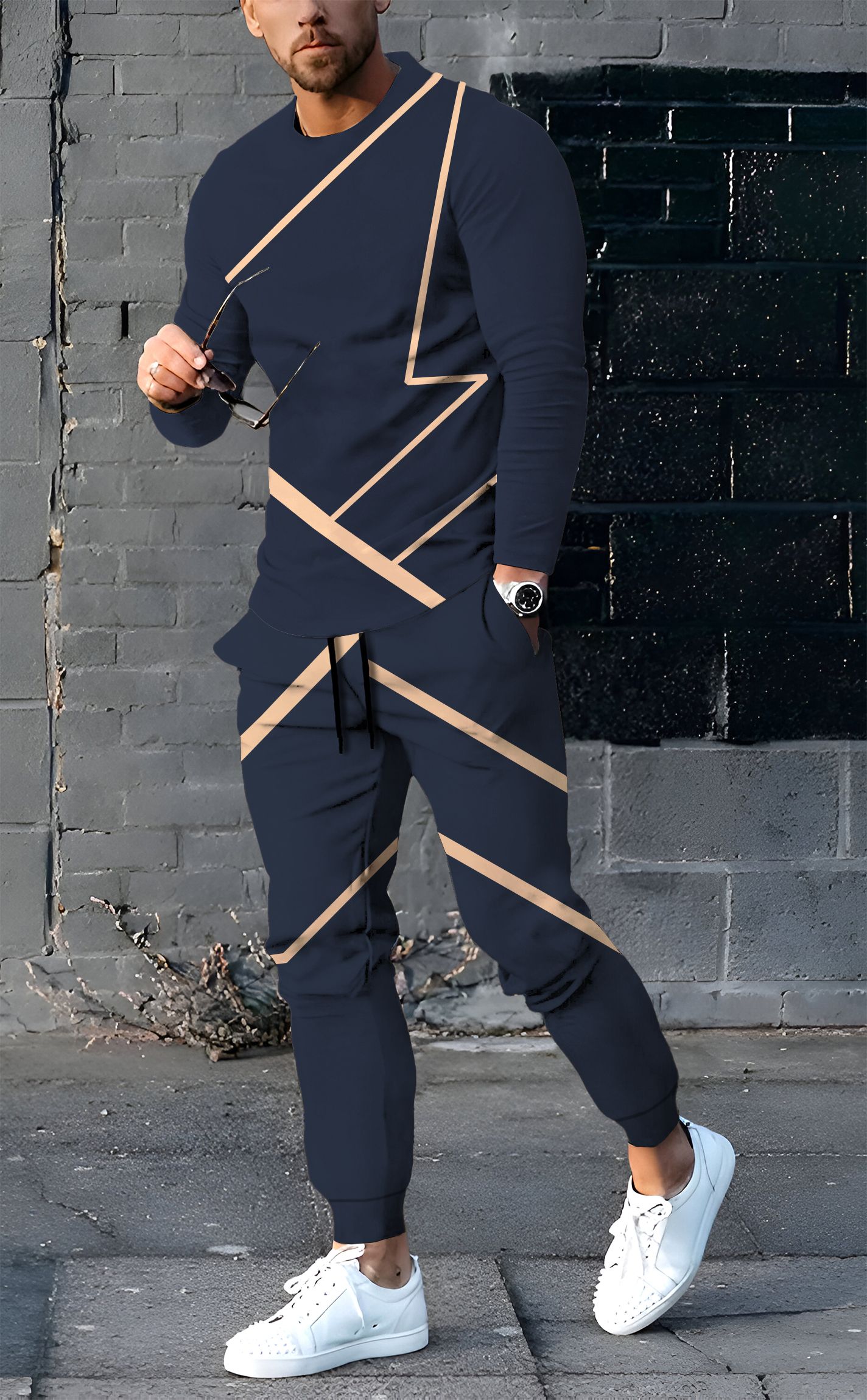 kelonbro Self Design Men Track Suit-picture-27