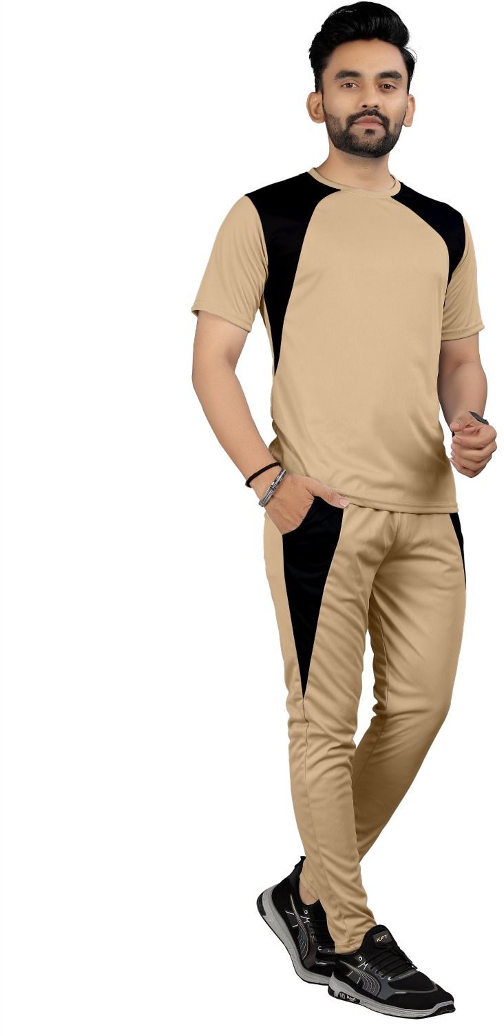 primefit Solid, Striped Men Track Suit-picture-27