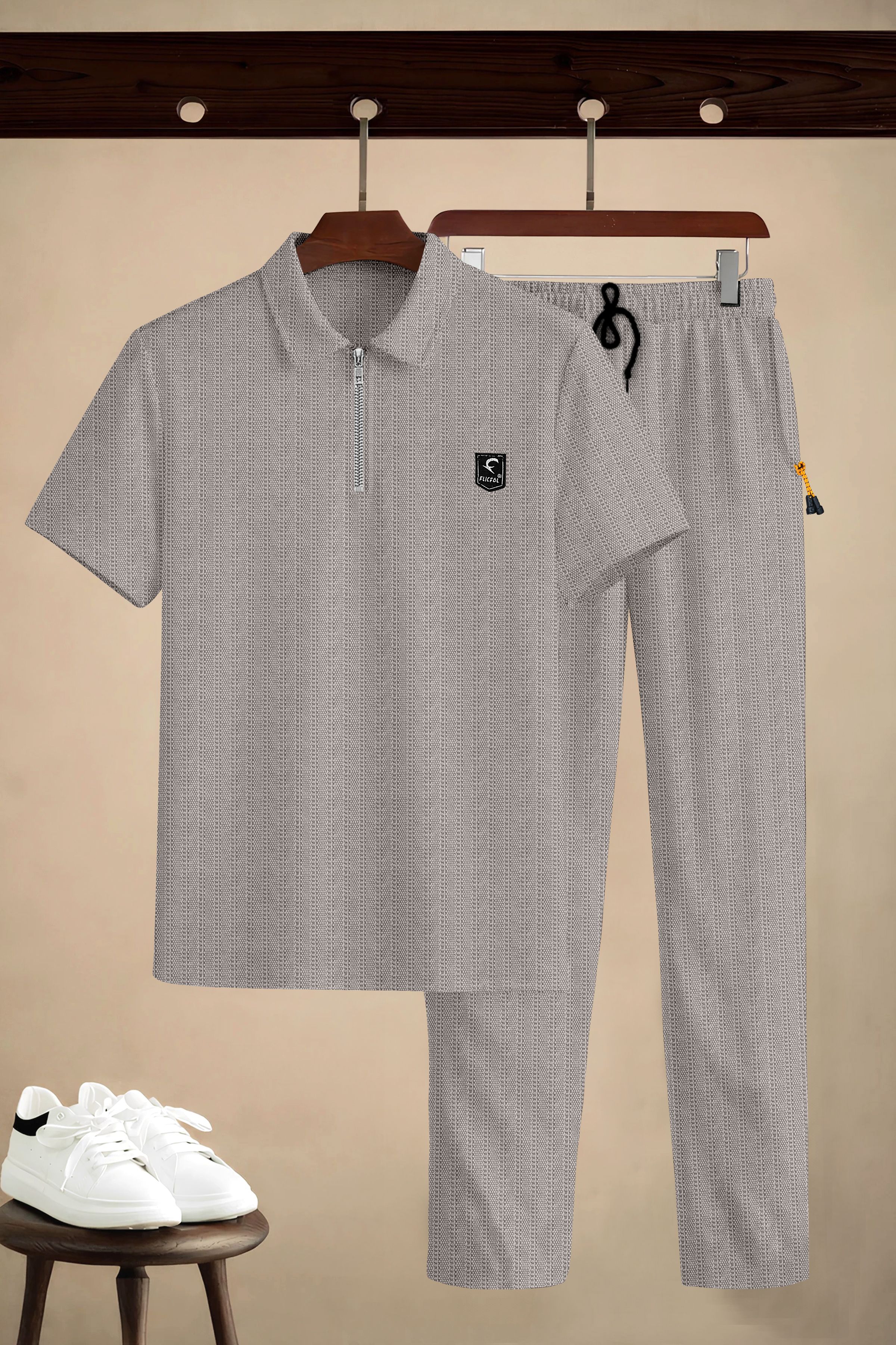 flicfol Self Design, Solid Men Track Suit-picture-17