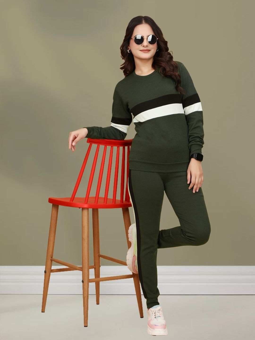 sirgo Colorblock Women Track Suit-picture-4