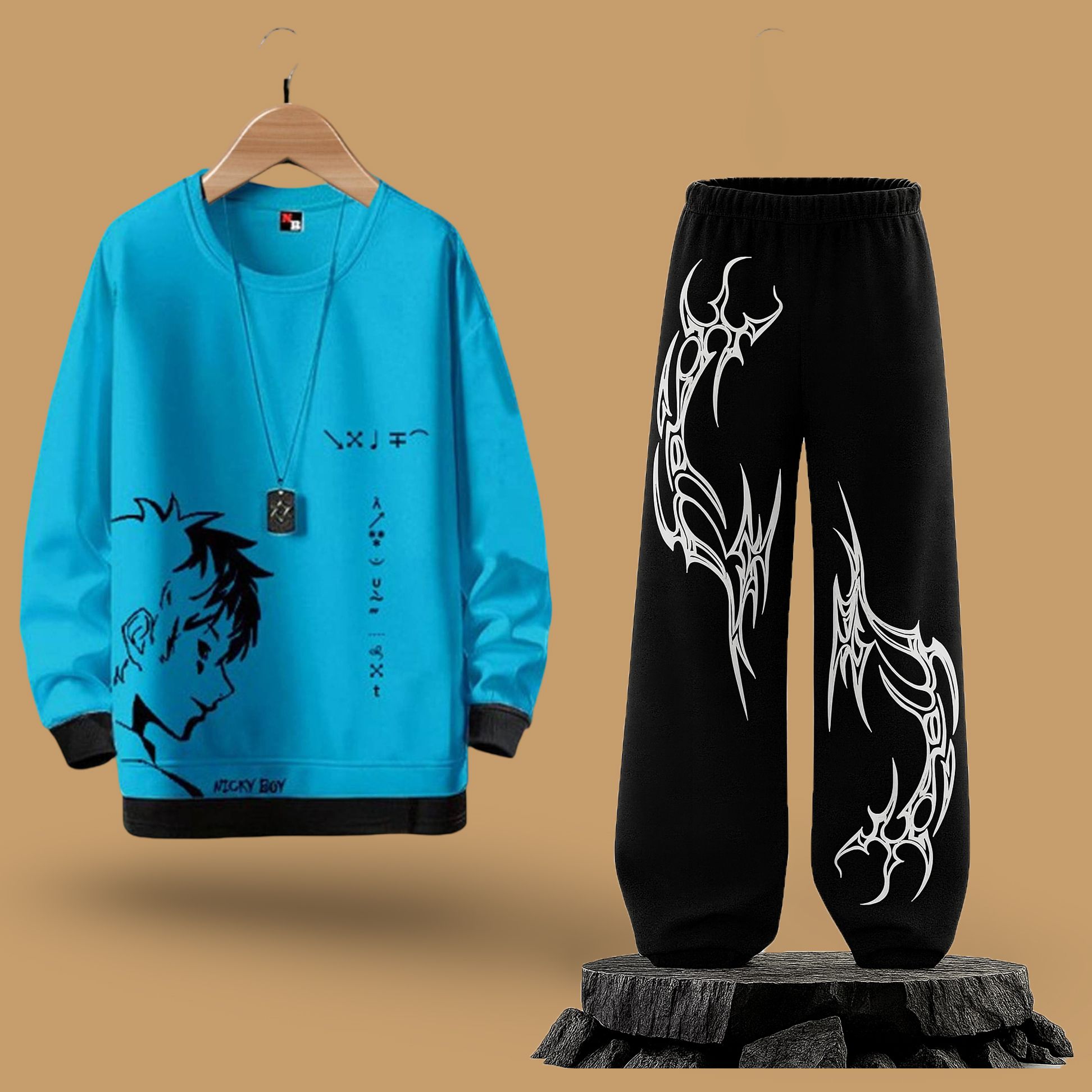nb nicky boy Printed Men Track Suit-picture-37