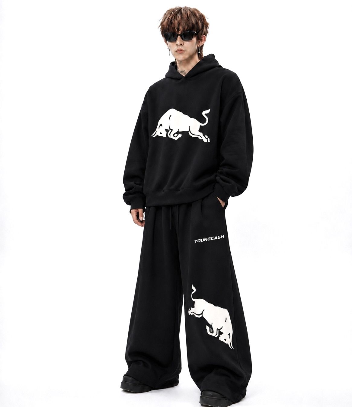 hue Printed, Self Design Men Track Suit-picture-10