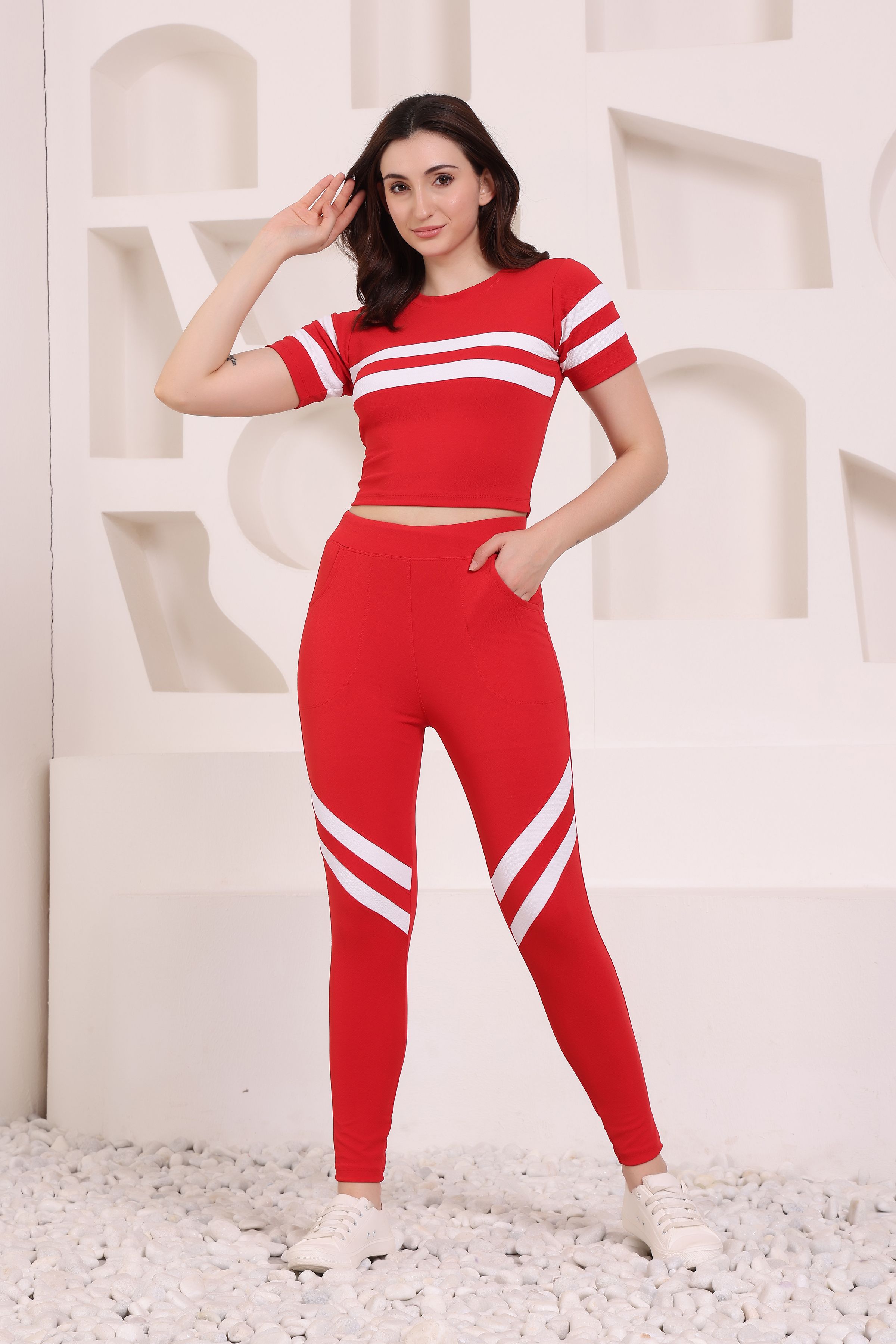 ambika fashion Striped Women Track Suit-picture-17